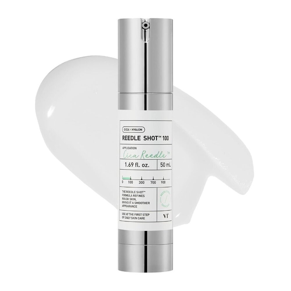 CICA Reedle Shot 100, Spicule Microneedling Serum for Pore Care & Exfoliation, E